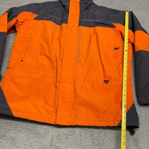 Columbia Jacket Mens XL Orange Full Zip Winter Outdoors - Picture 3 of 12